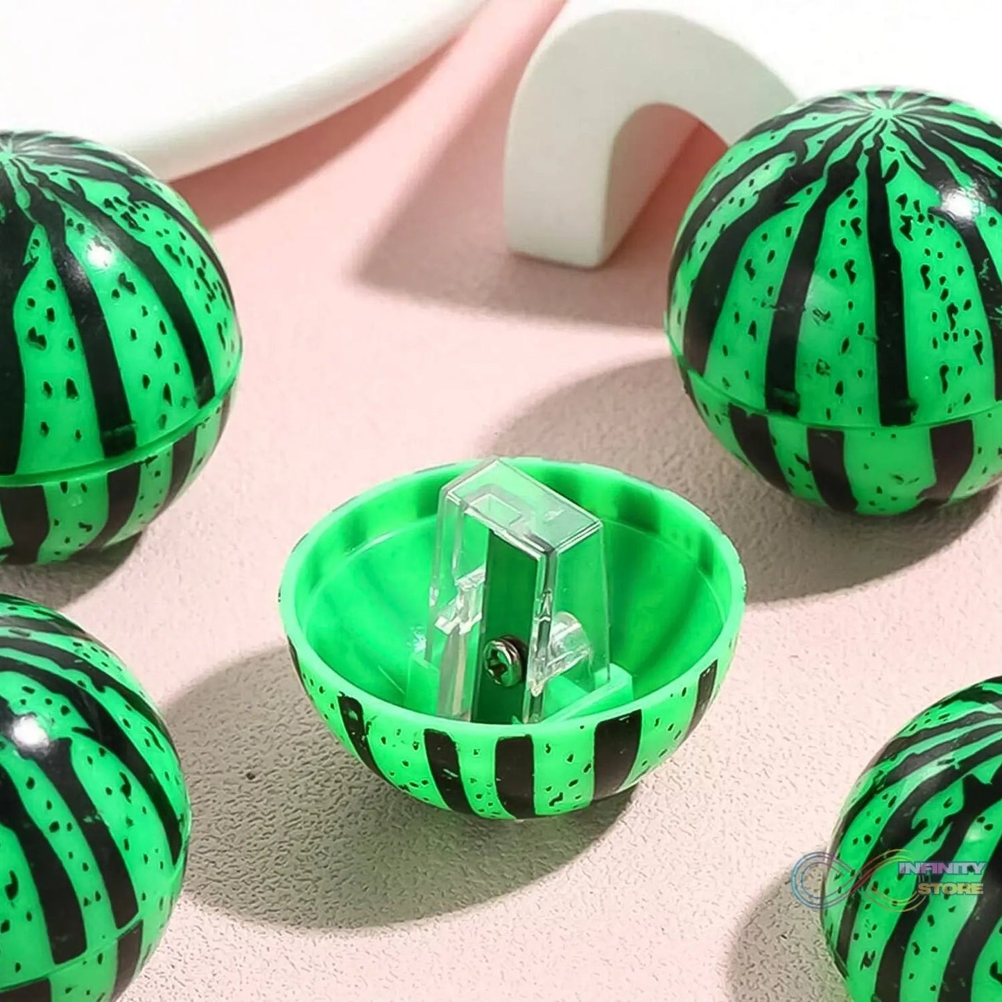 Watermelon Shaped Pencil Sharpener (1 Pc) - infinityexculsivestore.com