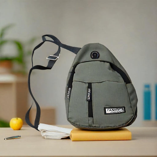 Waterproof Anti Theft Cross - body fanny pack waist bag, Shoulder Bags Chest Men Casual fashion USB Charging earphone hook Sling Travel Bag (1 Pc) - infinityexculsivestore.com