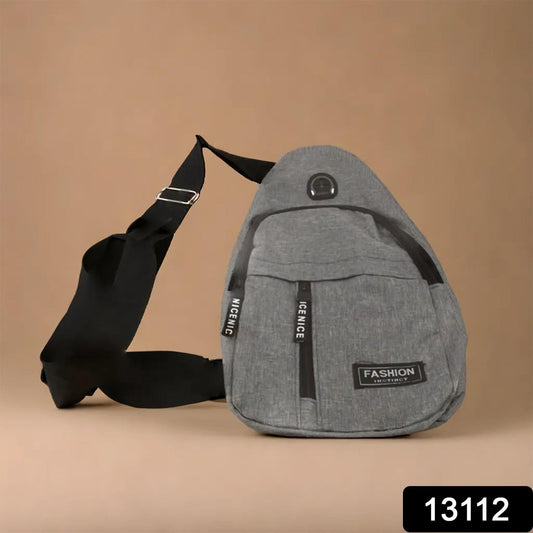 Waterproof Anti Theft Cross - body fanny pack waist bag, Shoulder Bags Chest Men Casual fashion USB Charging earphone hook Sling Travel Bag (1 Pc) - infinityexculsivestore.com