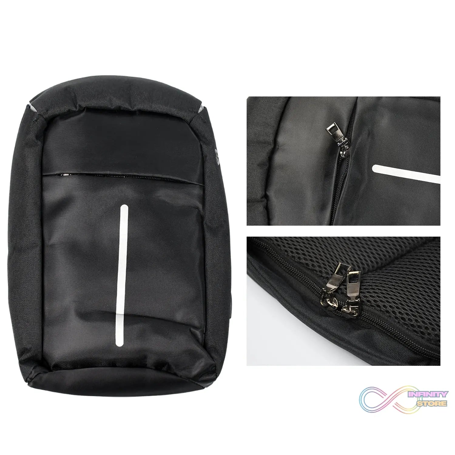 Waterproof Anti - Theft Crossbody Sling Bag – PU Leather with USB Charging - infinityexculsivestore.com