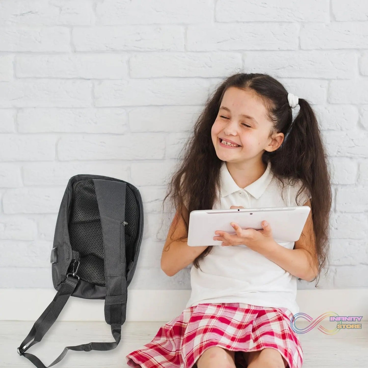 Waterproof Anti - Theft Crossbody Sling Bag – PU Leather with USB Charging - infinityexculsivestore.com