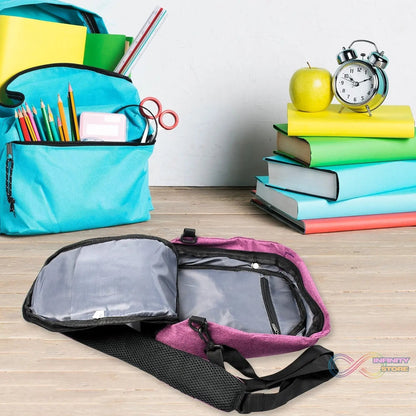 Waterproof Anti - Theft Crossbody Sling Bag – PU Leather with USB Charging - infinityexculsivestore.com