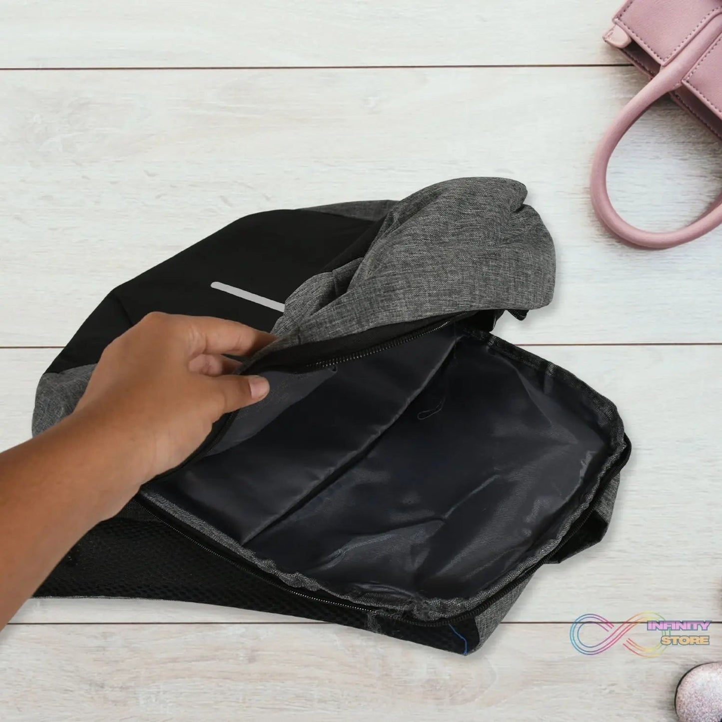 Waterproof Anti - Theft Crossbody Sling Bag – PU Leather with USB Charging - infinityexculsivestore.com