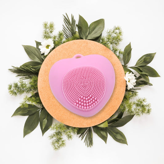 Waterproof Heart - Shaped Face Wash Brush | Silicone Facial Cleansing & Exfoliating Scrubber for Women - infinityexculsivestore.com