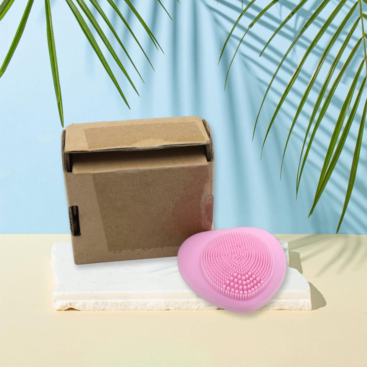 Waterproof Heart - Shaped Face Wash Brush | Silicone Facial Cleansing & Exfoliating Scrubber for Women - infinityexculsivestore.com
