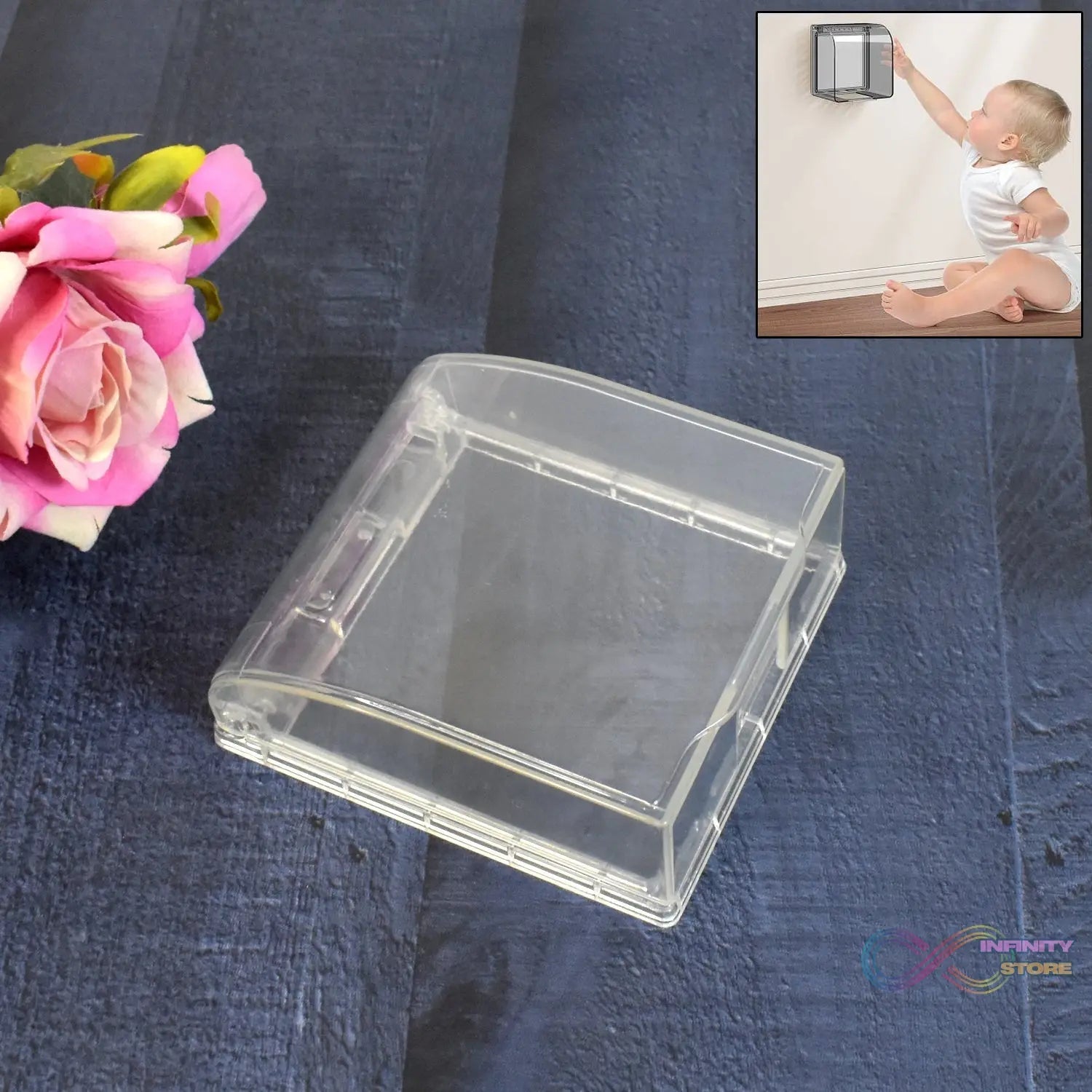 Weatherproof Outlet Cover Outdoor Plug and Receptacle Protector for Bathroom Clear (1 pc) - infinityexculsivestore.com