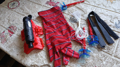 Web Shooter Toy for Kids Fans, Launcher Wrist Gloves Toys For Kids, Boys Superhero Gloves Role - Play Toy Cosplay, Sticky Wall Soft Bomb Funny Children's Educational Toys - infinityexculsivestore.com
