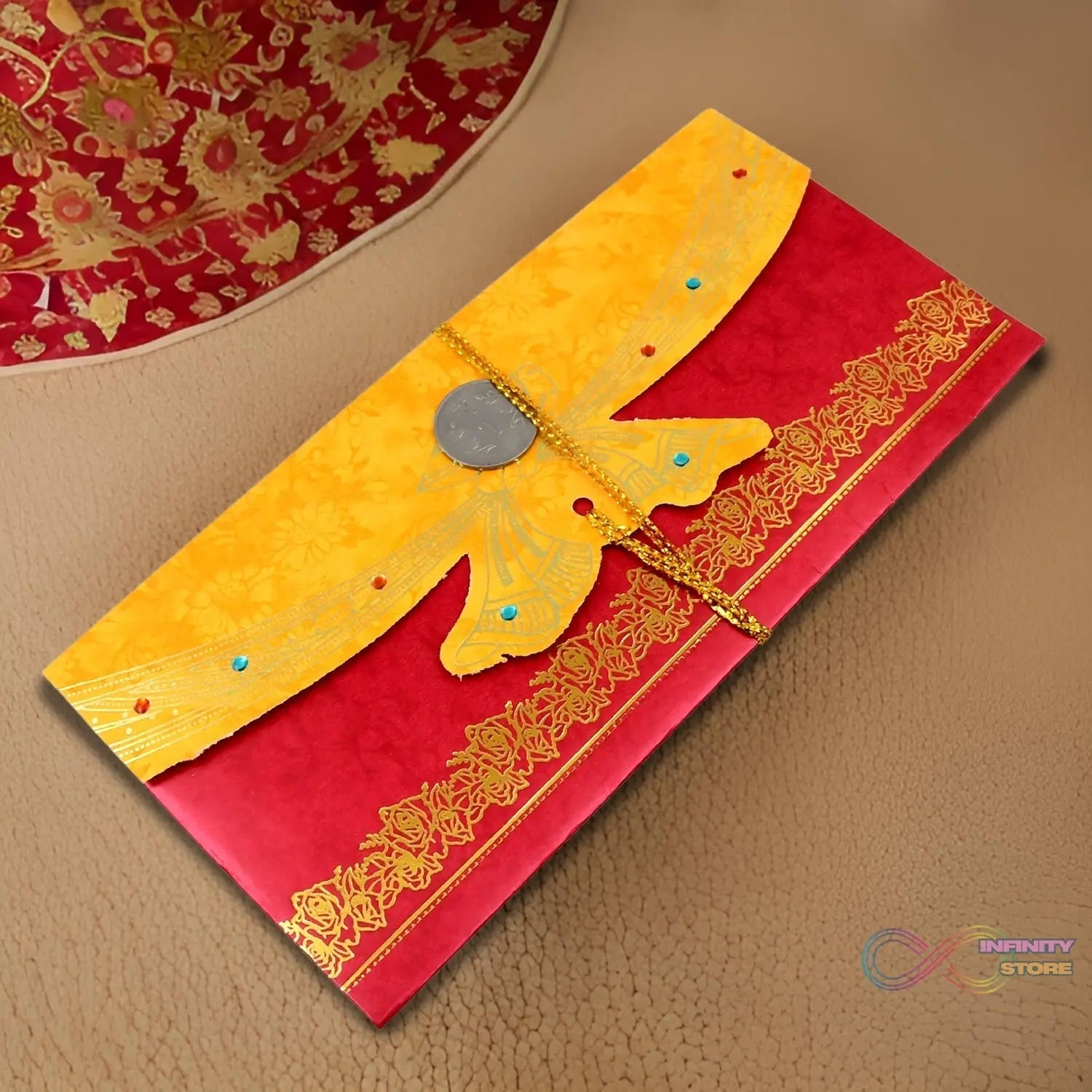 Wedding Gift Card / Cover (1 Pc / Multicolour) - infinityexculsivestore.com