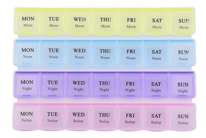 Weekly Pill Case 28 - Slot Medicine Organizer - infinityexculsivestore.com