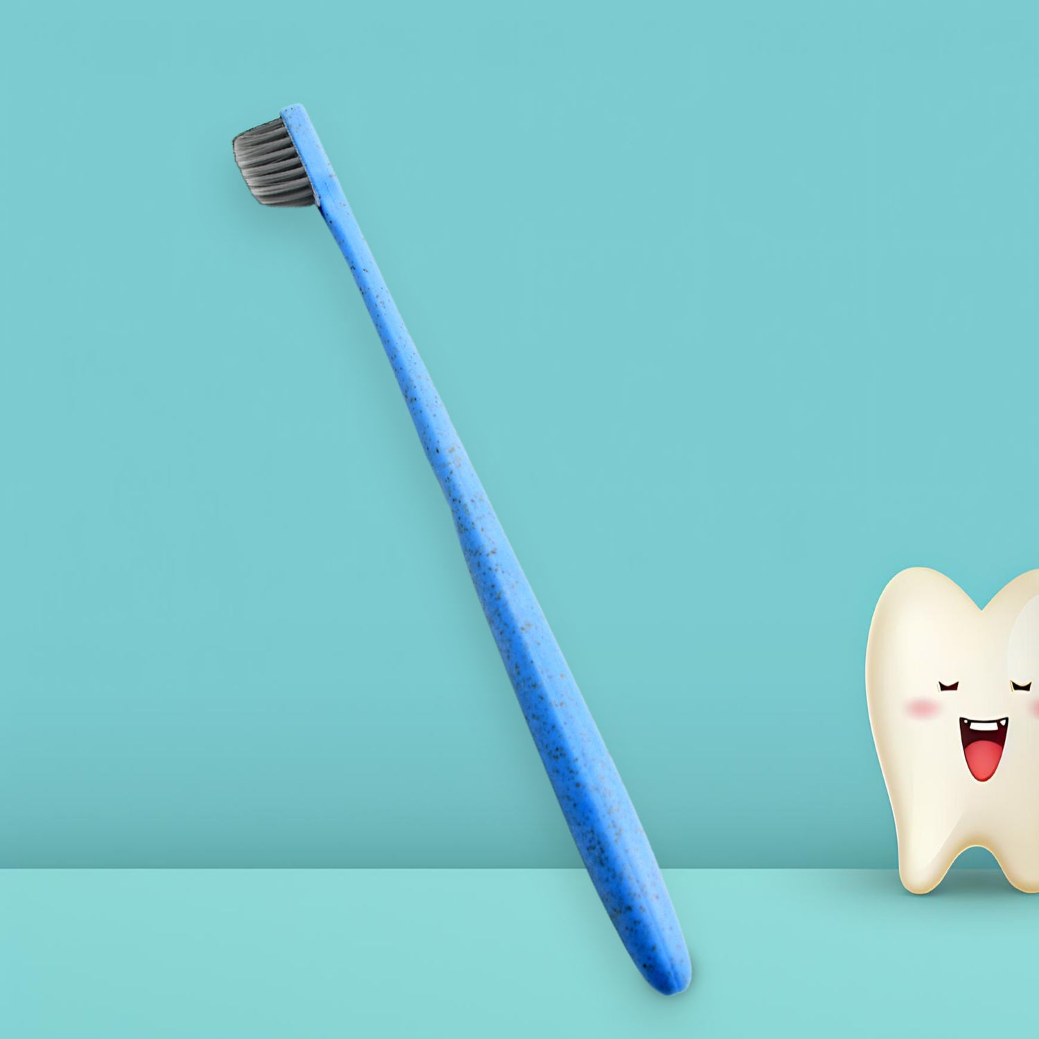 Wheat Straw Toothbrush Women Men Soft - bristle Toothbrush Oral Care Tooth Brush Manual Toothbrush for Deep Cleaning, Dental Care (1 Pc) - infinityexculsivestore.com