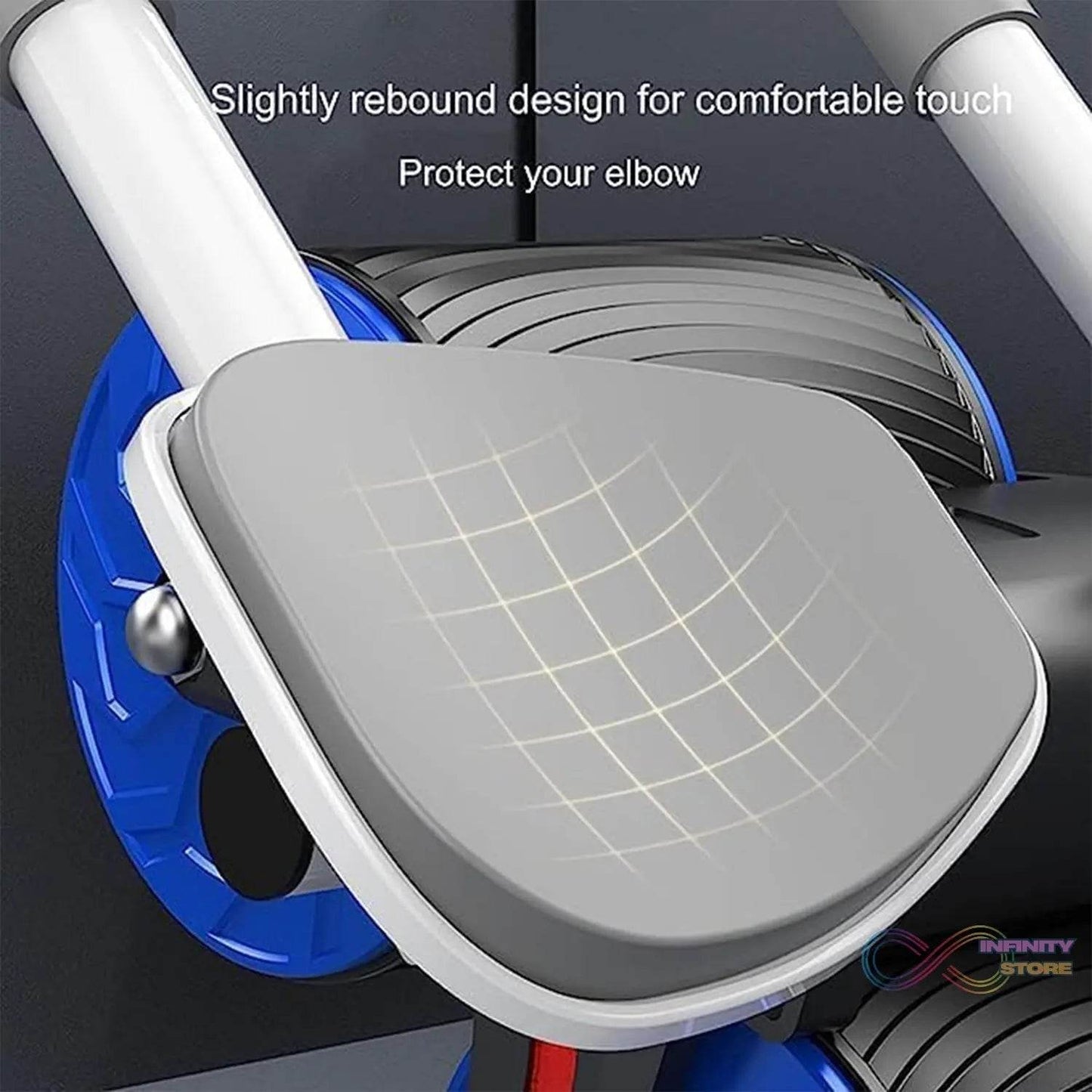 Abdominal Roller Wheel, Automatic Rebound Sponge Handle, Double Wheel Abdominal Roller, Non-Slip Timer Function with Elbow Support for Exercises for Body Fitness Strength Training Home Gym - infinityexculsivestore.com