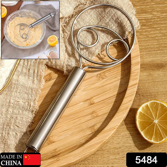 Dough Whisk, Premium Stainless Steel Dutch Whisk, Dough Hand Mixer Artisan Blender For Egg, Bread, Cake, Pastry, Pizza Dough - Perfect Baking Tools, Whisking, Tirring Kitchen Tools (1 Pc) - infinityexculsivestore.com