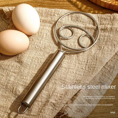 Dough Whisk, Premium Stainless Steel Dutch Whisk, Dough Hand Mixer Artisan Blender For Egg, Bread, Cake, Pastry, Pizza Dough - Perfect Baking Tools, Whisking, Tirring Kitchen Tools (1 Pc) - infinityexculsivestore.com