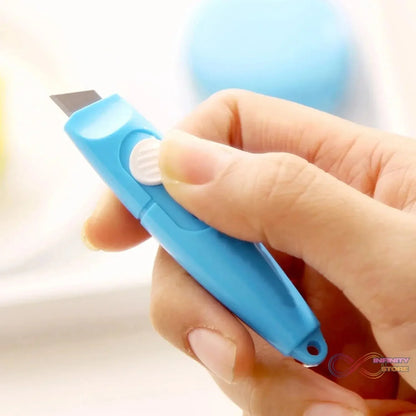 Whistle Shaped Cute Utility Knives Keychain, Portable Mail Opener (2 Pcs Set) - infinityexculsivestore.com