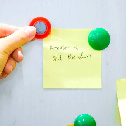 White Board Magnetic Particle Circle 2cm Color Magnetic Nail Household Teaching Magnet Strong Plastic Magnetic Buckle (Pack of 200pc) - infinityexculsivestore.com