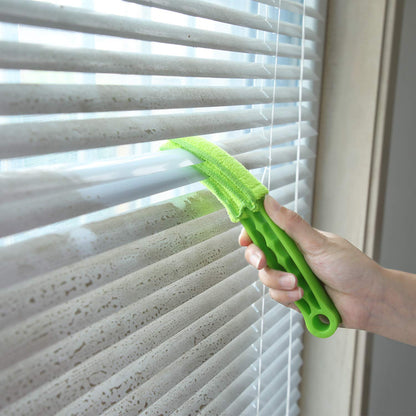Window Blind Cleaner Duster Brush with Microfiber Sleeves - Blind Cleaner Tools for Window Shutters Blind Air Conditioner Jalousie Dust - infinityexculsivestore.com