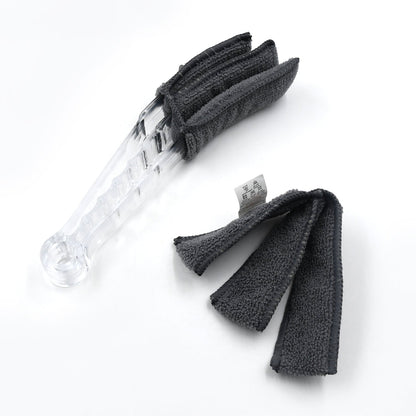 Window Blind Cleaner Duster Brush with Microfiber Sleeves - Blind Cleaner Tools for Window Shutters Blind Air Conditioner Jalousie Dust - infinityexculsivestore.com