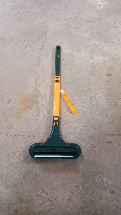 Window Screen Cleaner Brush, Magic Window Cleaner Brush, 3in1 Mesh Cleaner, Glass Cleaning Squeegee, Small Window Brush with Handle Portable - infinityexculsivestore.com
