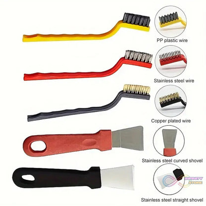 Wire Brush and Scraper Set (5 Pcs Set) - infinityexculsivestore.com