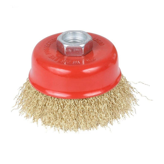 Wire Wheel Cup Brush (Gold) - infinityexculsivestore.com