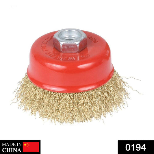 Wire Wheel Cup Brush (Gold) - infinityexculsivestore.com
