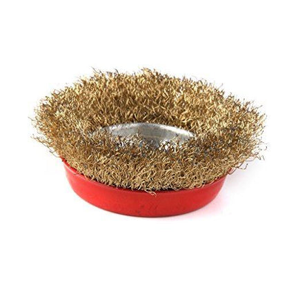 Wire Wheel Cup Brush (Gold) - infinityexculsivestore.com