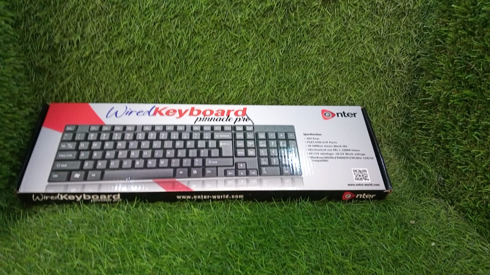 Wired USB 102 Keys, Ergonomic Portable Typewriter Keyboard for Home Office, Plug and Play - infinityexculsivestore.com