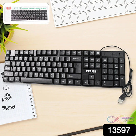 Wired USB Keyboard 104 Keys (1 Pc) - infinityexculsivestore.com