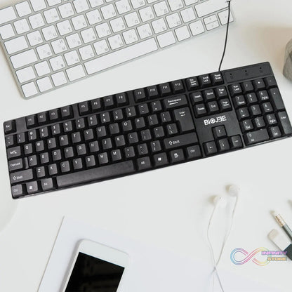 Wired USB Keyboard 104 Keys (1 Pc) - infinityexculsivestore.com