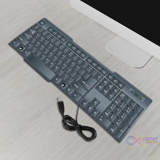 Wired USB Keyboard 104 Keys (1 Pc) - infinityexculsivestore.com