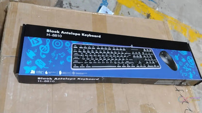 Wired USB Keyboard 107 Keys & Mouse Set (2 Pc Set) - infinityexculsivestore.com