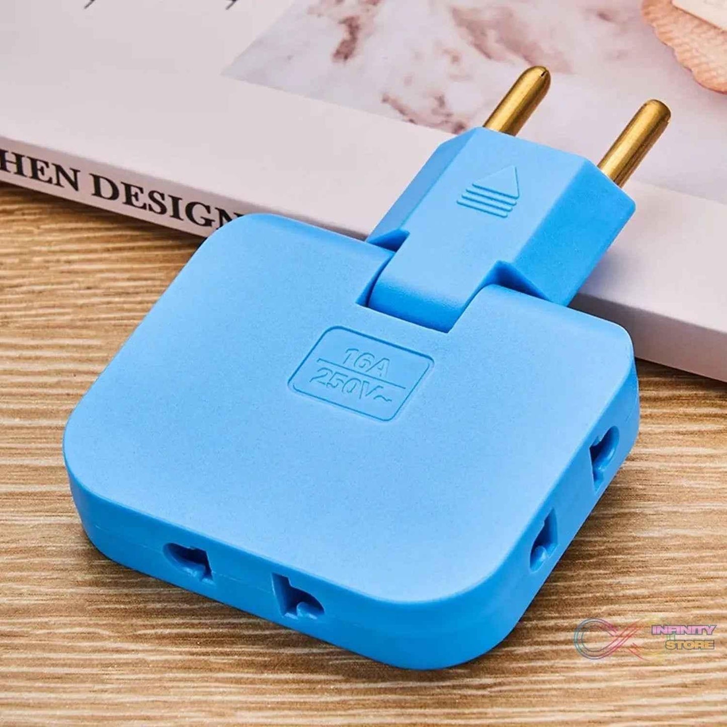 Wireless 3 in 1 Foldable Wall Plug Adapter / Socket / Converter (1 Pc) - infinityexculsivestore.com