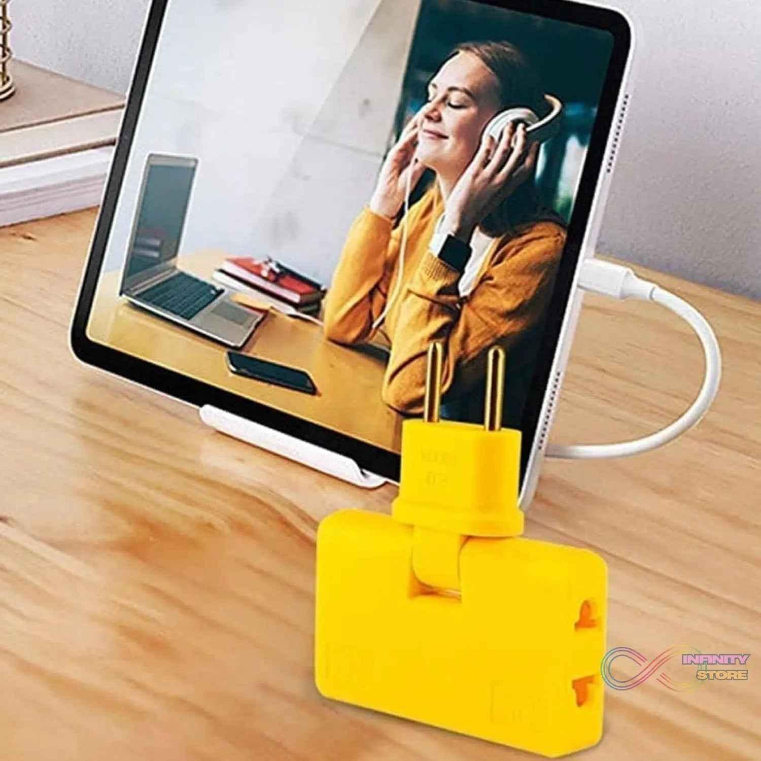 Wireless 3 in 1 Foldable Wall Plug Adapter / Socket / Converter (1 Pc) - infinityexculsivestore.com