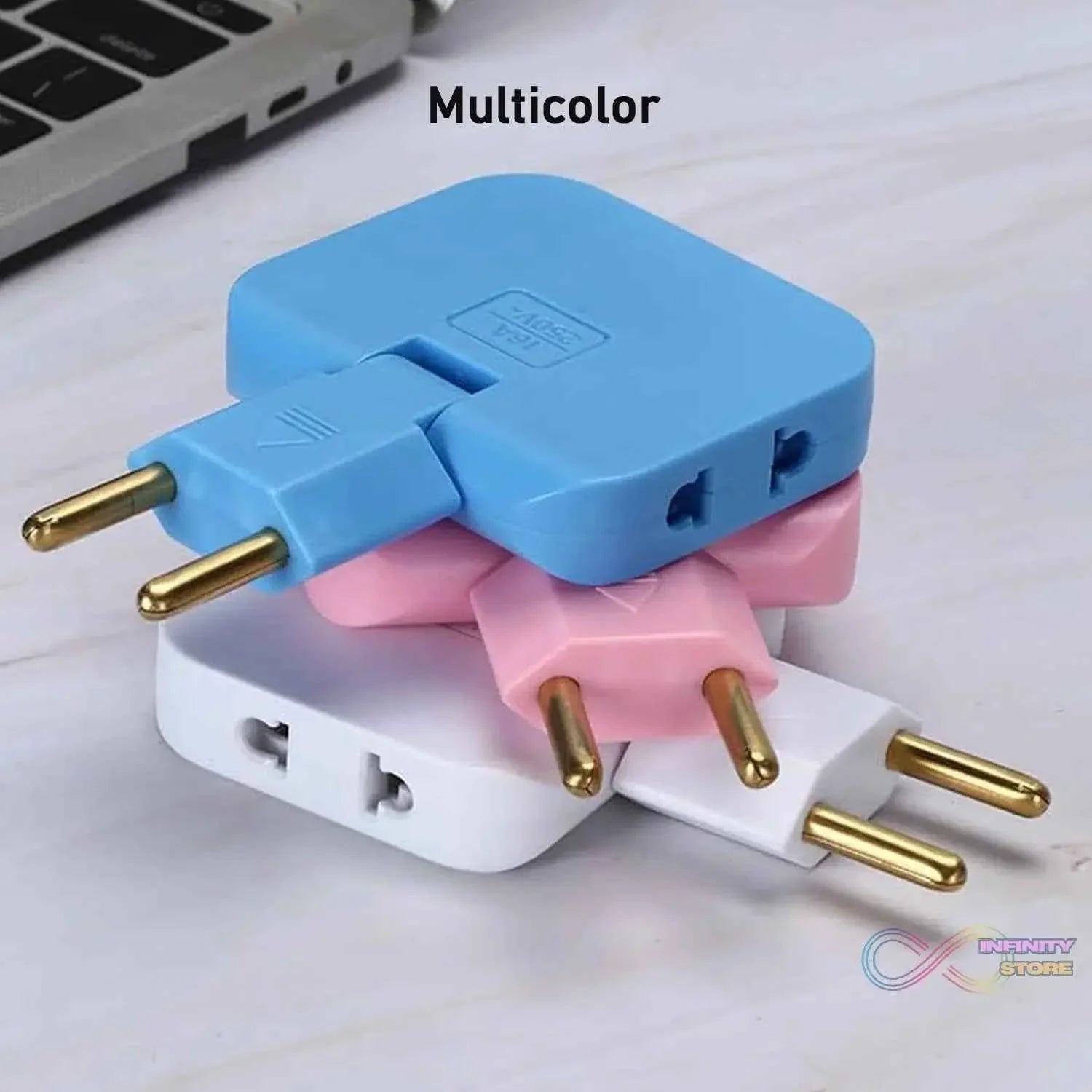Wireless 3 in 1 Foldable Wall Plug Adapter / Socket / Converter (1 Pc) - infinityexculsivestore.com