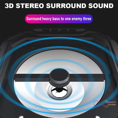 Wireless Bluetooth Portable Boom Box Subwoofer Support Mic Input Outdoor Speaker 5 W Bluetooth Speaker - infinityexculsivestore.com