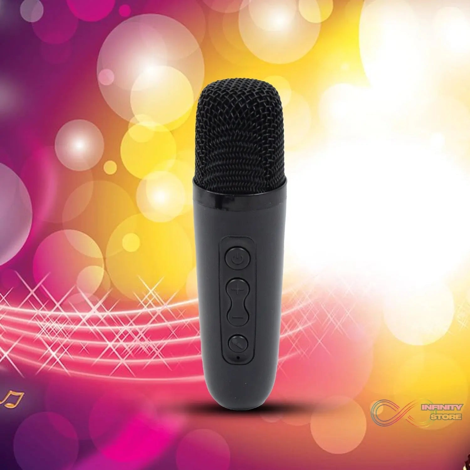 Wireless Bluetooth Speaker 5W High Bass with Wireless Mic / Microphone, LED Torch, Solar Charging, Support USB & Adjustable Strap (1 Set) - infinityexculsivestore.com