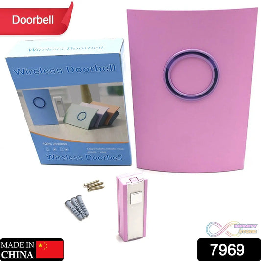 Wireless Doorbell Doorbell Button Wireless 100M Remote Waterproof Wireless Doorbell Many Tones & ip44 Waterproof Door Bell For Home - infinityexculsivestore.com