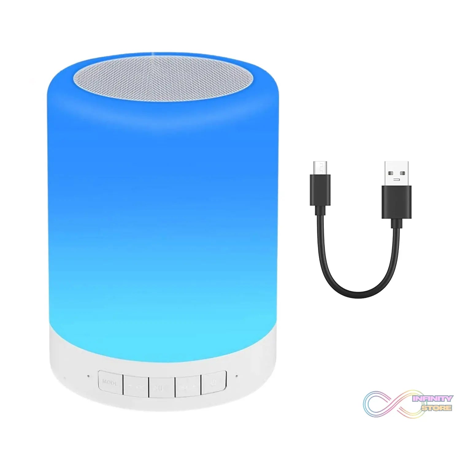 Night light with LED and Bluetooth speaker features