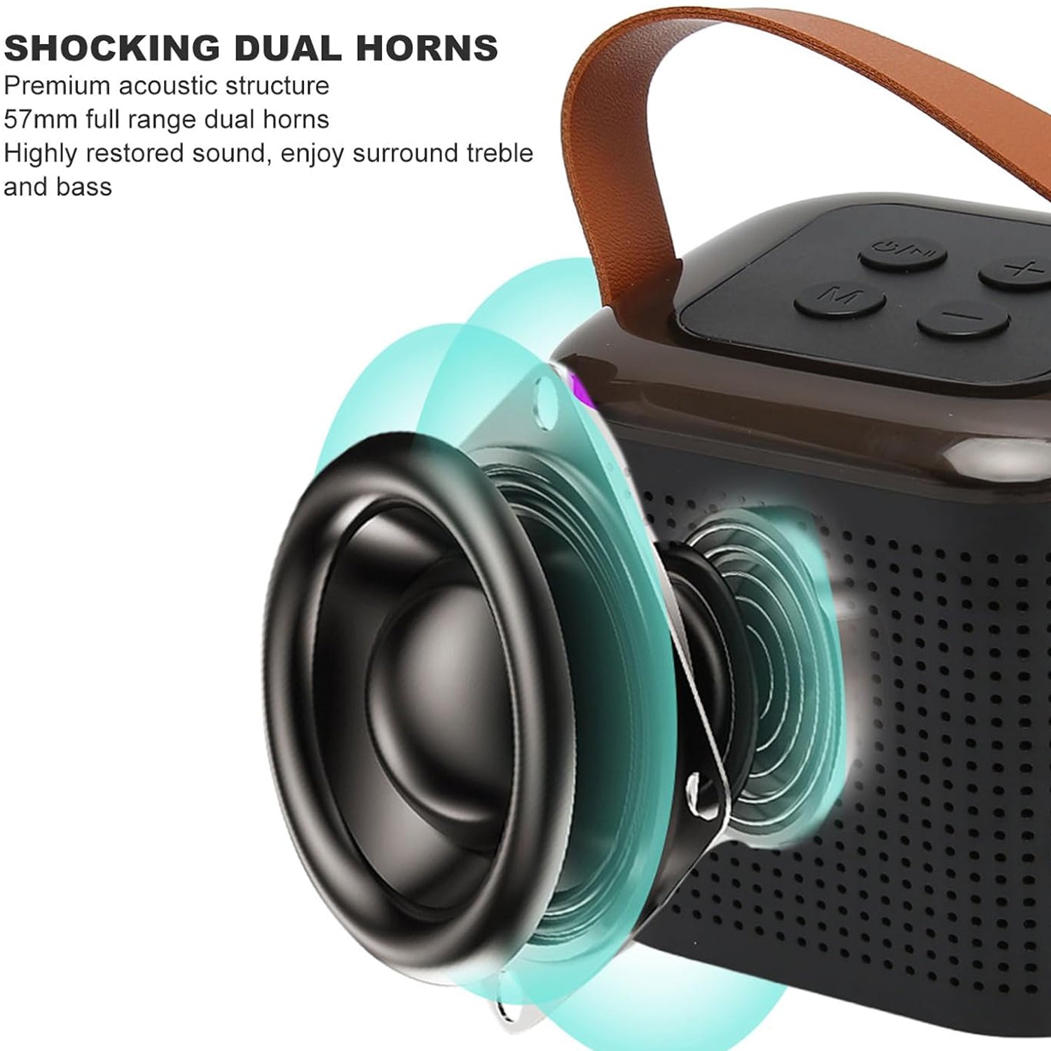 Wireless Speaker Microphone Set, RGB Light Support Memory Card PortableKaraoke Machine Perfect for Travel TV - infinityexculsivestore.com