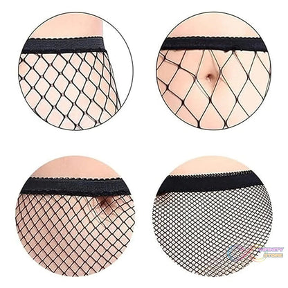 Women's / Girls's High Waist Pantyhose Tights Fishnet Stockings Broad Mesh Net Style (1 Pc) - infinityexculsivestore.com