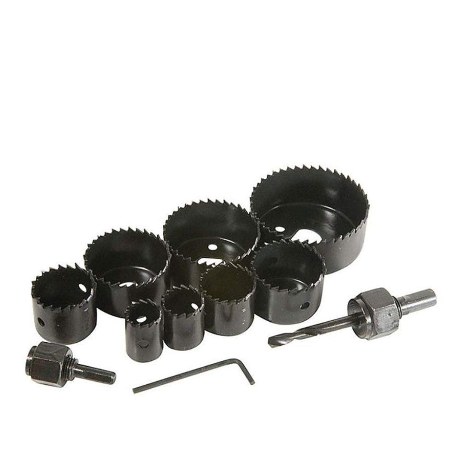 Wood Hole Saw Cutting Set (11 pcs, 19 - 64mm, Multicolour) - infinityexculsivestore.com