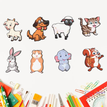Wooden Animal Puzzle Learning Educational Board (1 Set / 28×20 Cm) - infinityexculsivestore.com