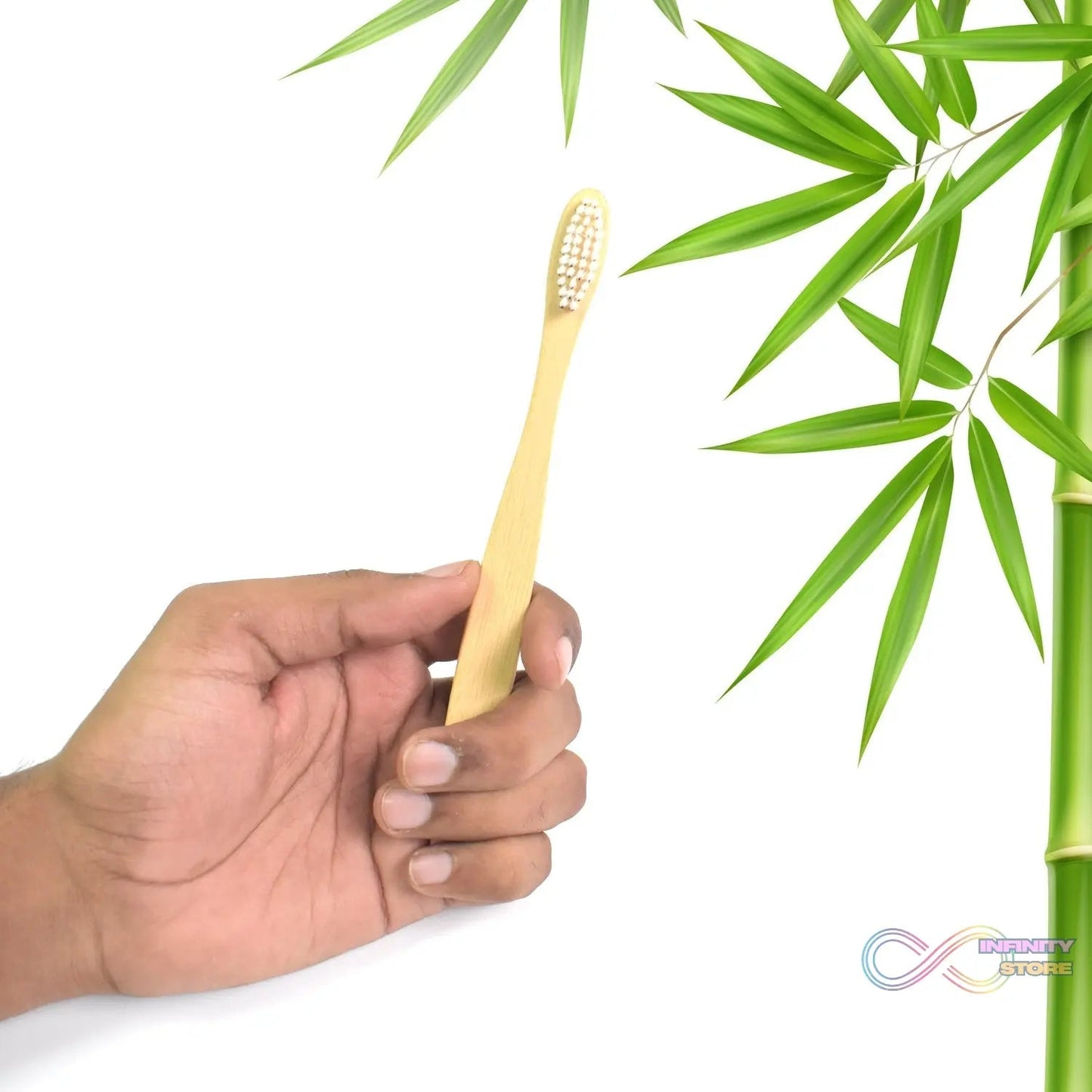 Wooden / Bamboo Brush Toothbrush Ultra Soft Bristles (1 Pc) - infinityexculsivestore.com