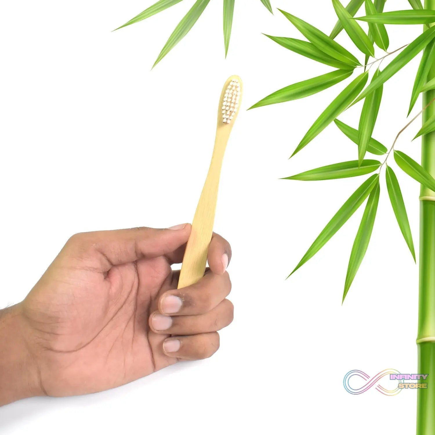 Wooden / Bamboo Brush Toothbrush Ultra Soft Bristles (1 Pc) - infinityexculsivestore.com