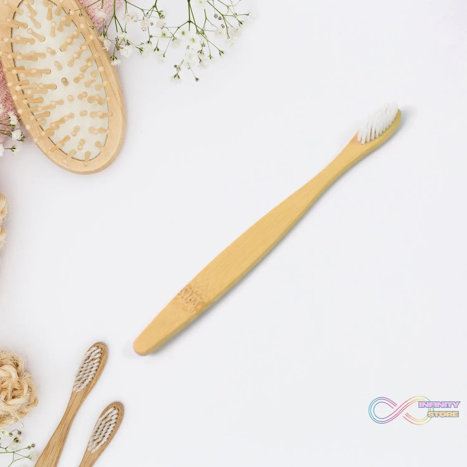Wooden / Bamboo Brush Toothbrush Ultra Soft Bristles (1 Pc) - infinityexculsivestore.com