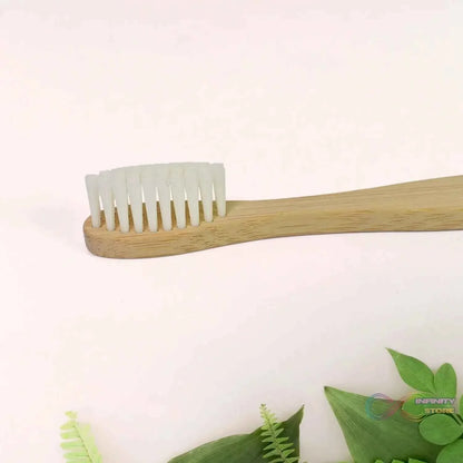 Wooden / Bamboo Brush Toothbrush Ultra Soft Bristles (1 Pc) - infinityexculsivestore.com