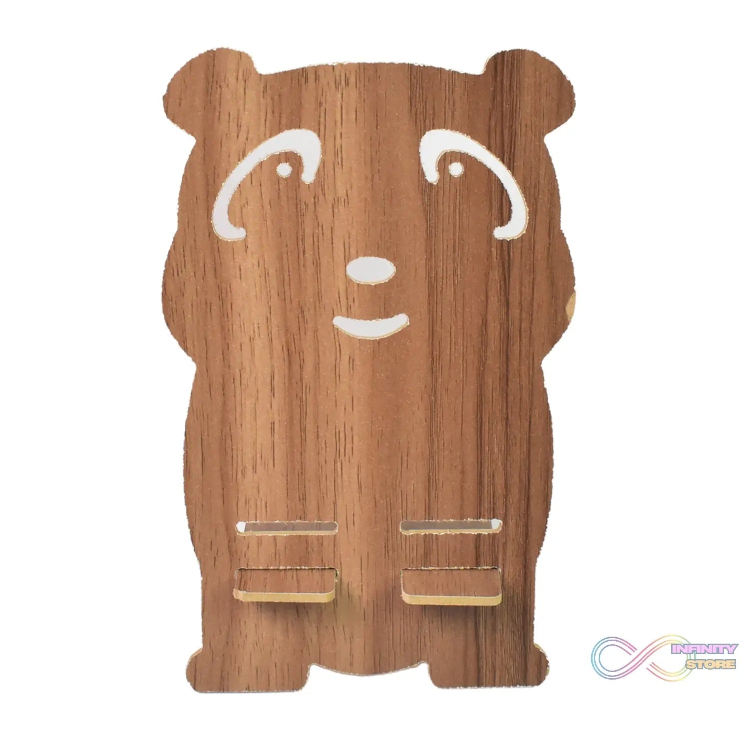 Wooden Cartoon Shape Design Mobile Stand (1 Pc) - infinityexculsivestore.com