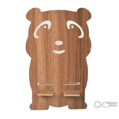 Wooden Cartoon Shape Design Mobile Stand (1 Pc) - infinityexculsivestore.com