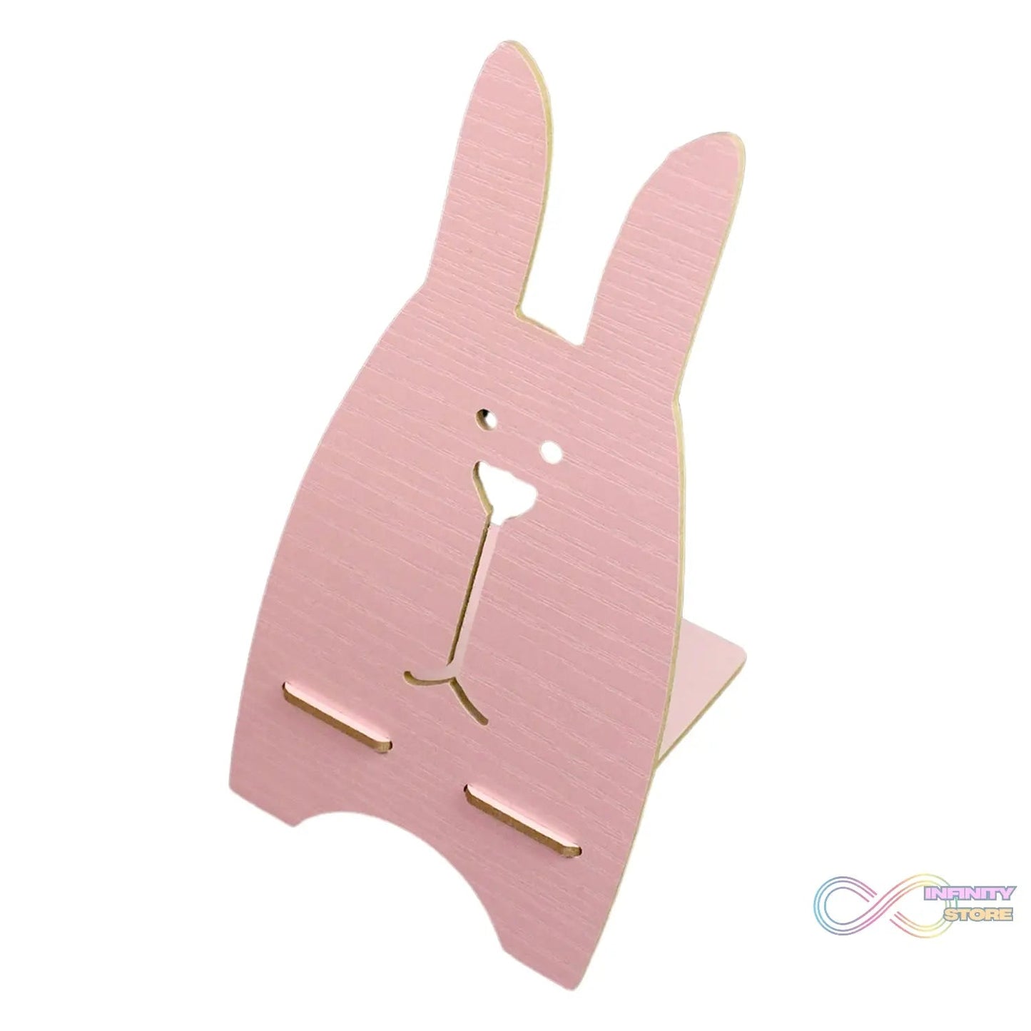 Wooden Cute Lovely Rabbit Design Mobile Stand (1 Pc) - infinityexculsivestore.com