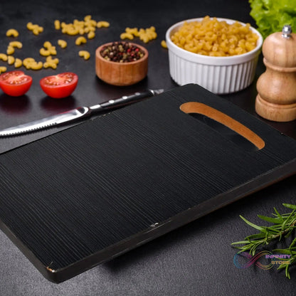 Wooden Cutting Board Heavy Chopping Board With Handle Kitchen Vegetables, Fruits & Cheese - infinityexculsivestore.com